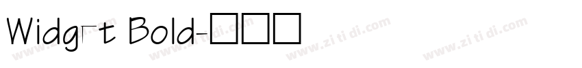 Widget Bold字体转换
